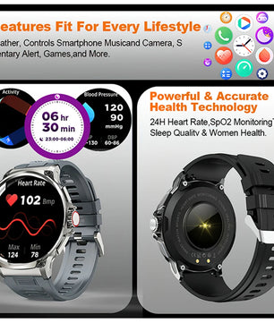 Silica Gel Waterproof Bluetooth Fitness Tracker Round Smartwatch