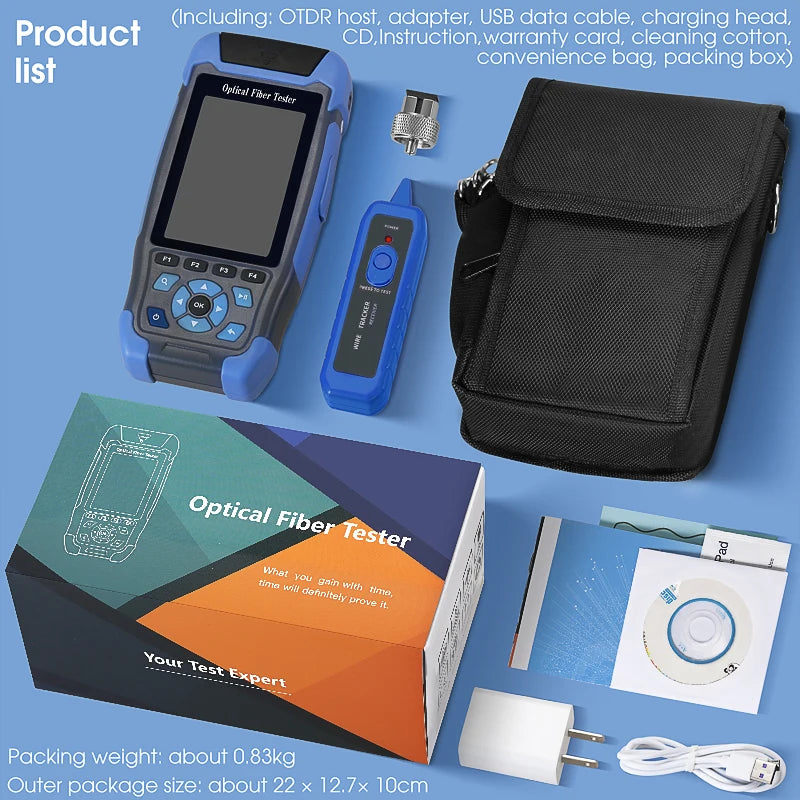 9-IN-1 Hybrid Optic Reflectometer Single Mode Fiber Cable Tester