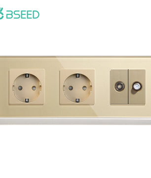 Bseed 16A Glass Panel Wireless WIFI Control Smart Power Socket