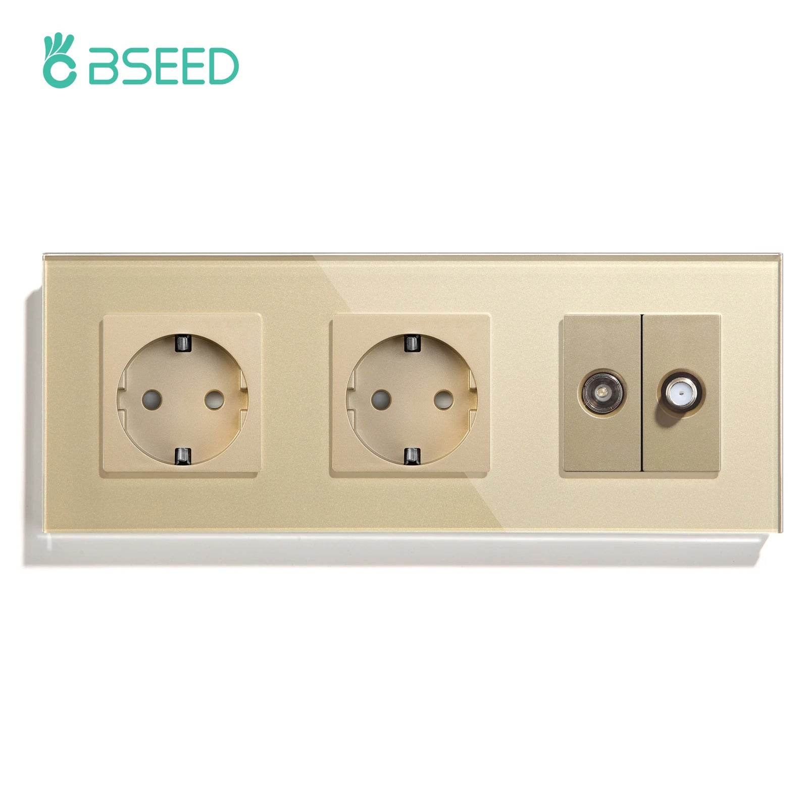 Bseed 16A Glass Panel Wireless WIFI Control Smart Power Socket