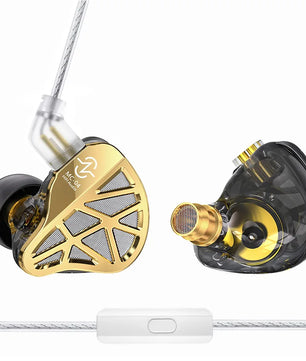 3.5mm PVC Wired Hybrid Vocalism HiFi Monitor Hybrid Earphones