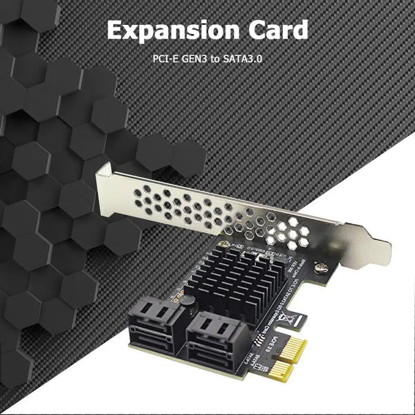 SATA III PCIe Card 4 Port 6Gbps SATA to PCI-e Converter