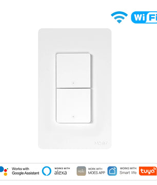 MOES Tuya WiFi Smart Wall Button Switch with Alexa Google