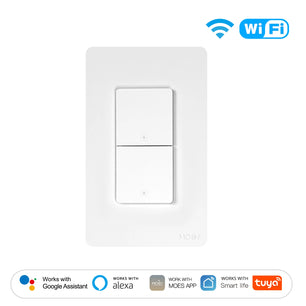MOES Tuya WiFi Smart Wall Button Switch with Alexa Google