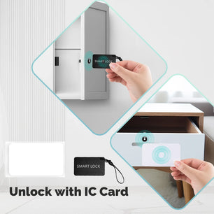 MOES Bluetooth Smart Cabinet Drawer Lock with App Remote Control