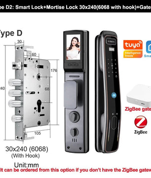 RayKube Aluminium Alloy Fingerprint Digital Smart Door Lock