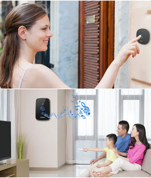 Kerui Plastic Wireless Waterproof Battery Cordless Remote Doorbell