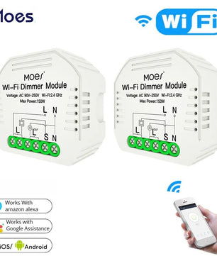 Moes 150W Plastic Automatic WIFI Smart Dimmer Switch Modules