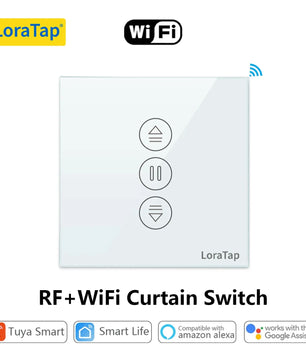 LoraTap 240V Plastic WiFi Blinds Roller Shutter Curtain Switch