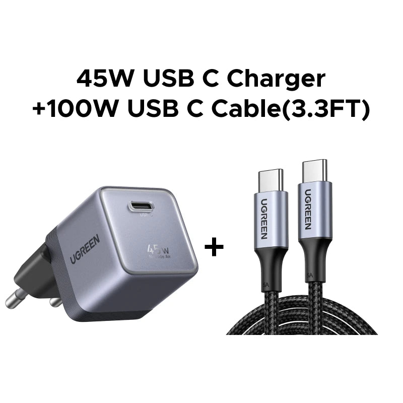 Ugreen 45W GaN Desktop Fast Charger For iPhone and Samsung