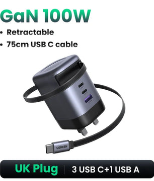 Ugreen 100W Alloy USB Type-C Charge For Laptop MacBook Pro
