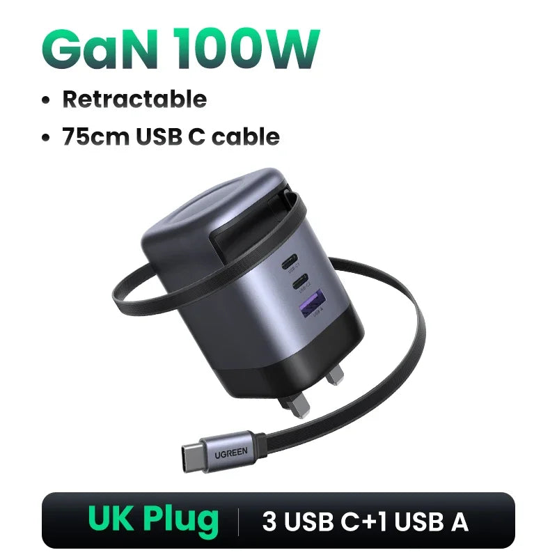 Ugreen 100W Alloy USB Type-C Charge For Laptop MacBook Pro