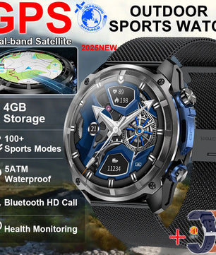 Silica Gel Waterproof Android Round Shape On-Wrist Smartwatch