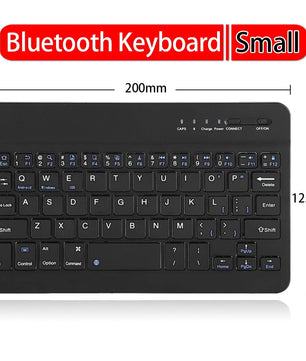 76 Keys Mini Wireless Bluetooth Computer Rechargable Keyboard