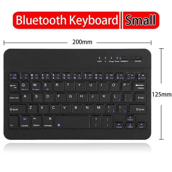 76 Keys Mini Wireless Bluetooth Computer Rechargable Keyboard