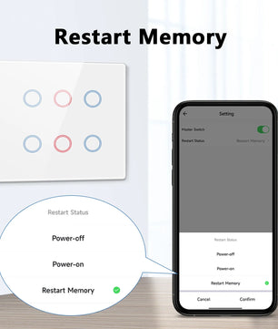 LoraTap 5A 230V Plastic Remote Control Light Touch Panel Switch