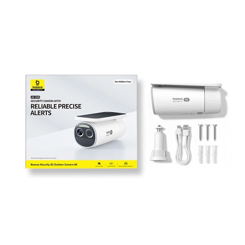 Security S2 Outdoor 4K Clarity Solar Wireless Wifi Camera