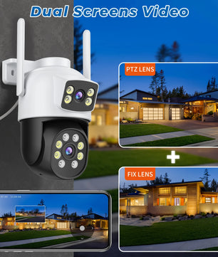 IP66 10MP Digital Zoom WIFI Outdoor Dual Screens Waterproof Camera