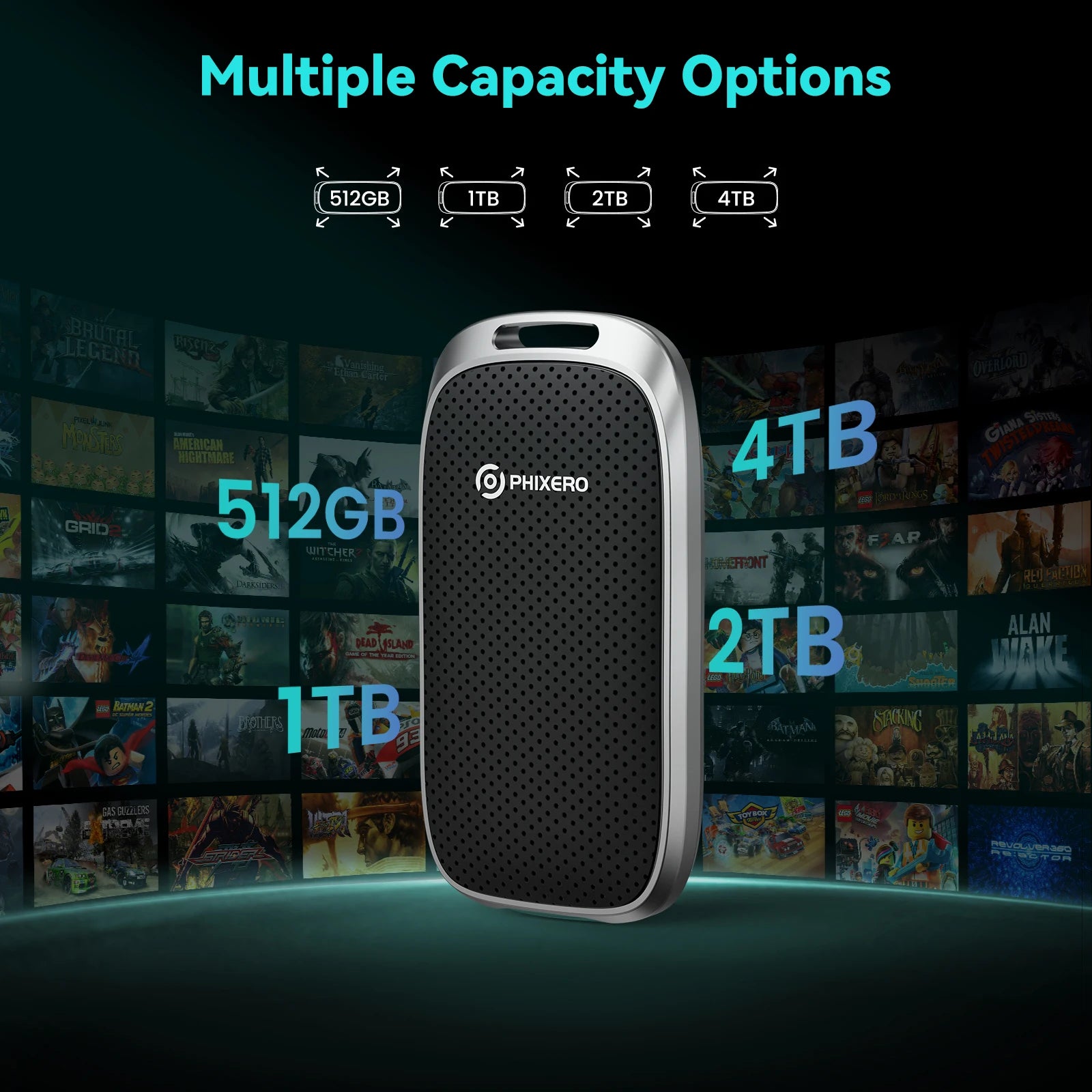 500Mbs USB 3.1 Type-C External Portable Solid State Drive For Desktop