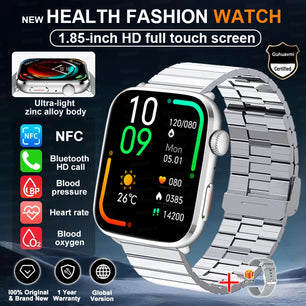 Rubber Waterproof Android Square Shaped Amoled Screen Smartwatch