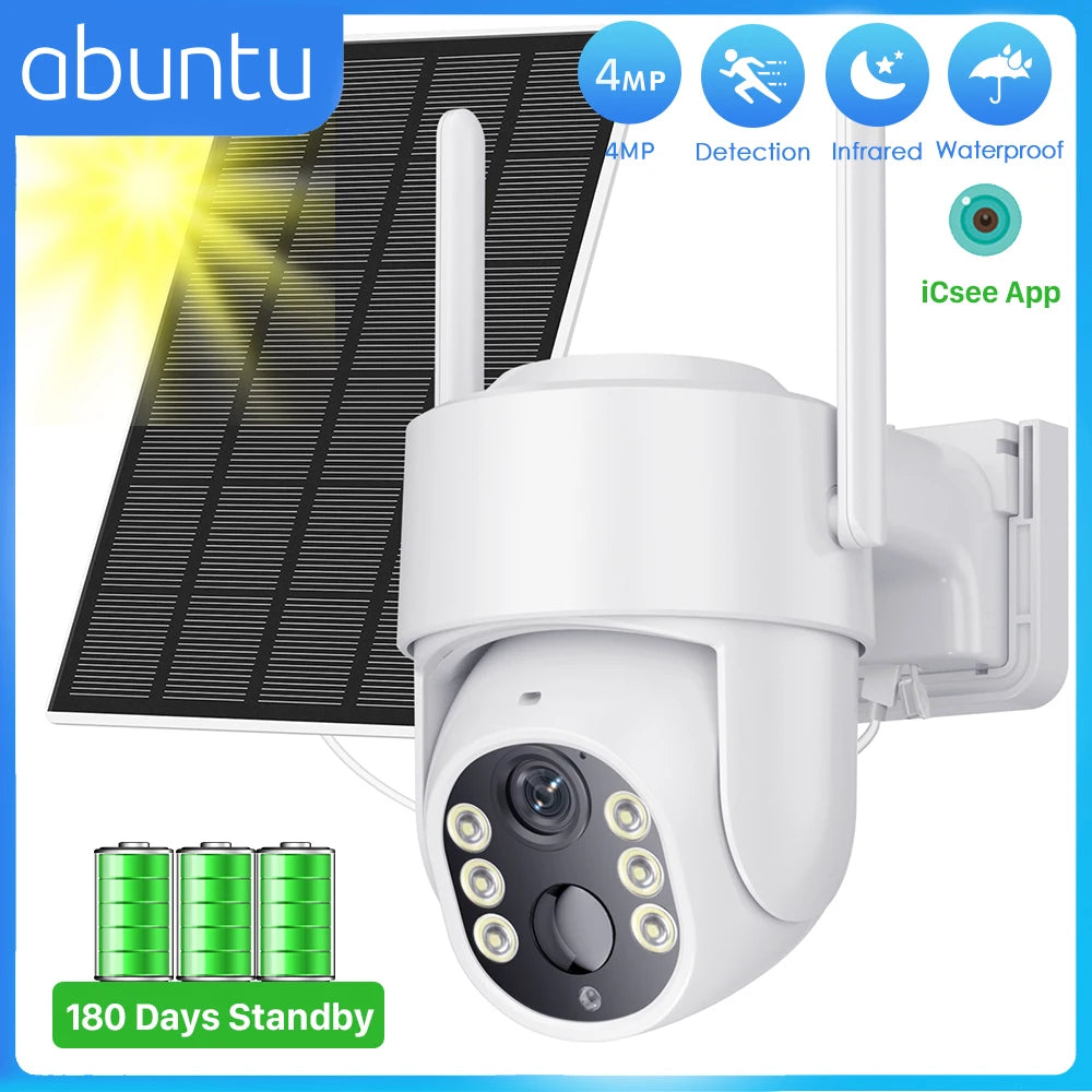 4MP Wireless Solar Human Detection Surveillance Camera
