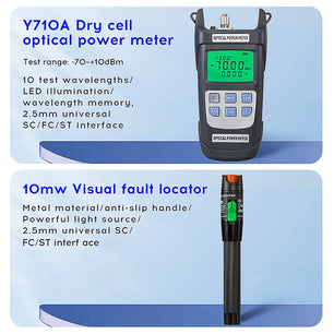 30MW Tester Optical Power Meter With Visual Fault Locator Kit
