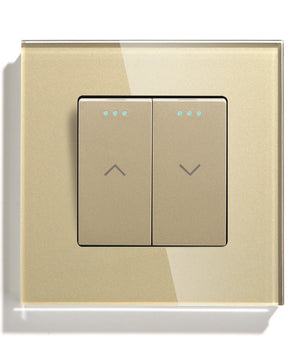 Bseed Glass Multi Gang Roller Shutter Wifi Push Button Switch