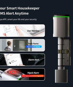 RayKube Aluminium Alloy Fingerprint Digital Smart Door Lock