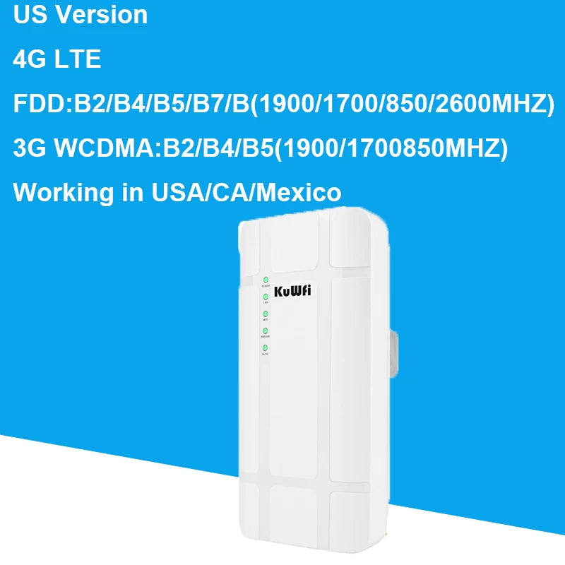 300Mbps WIFI Router Waterproof 4G Sim Adapter CAT4 for IP Camera