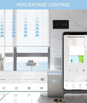 Bseed Alloy 3 Gang Wifi Smart Roller Shutter APP Control Switch