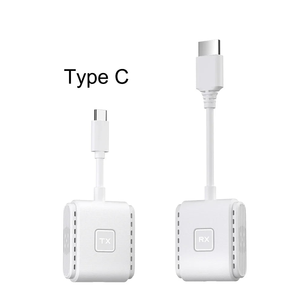 Wireless Type-C 50M HDMI Transmitter Receiver Adapter Set