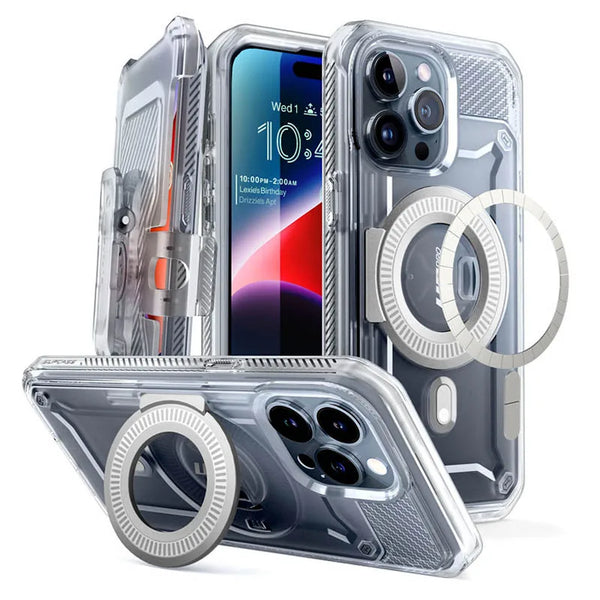 Polycarbonate Full-Body Rugged Bumper Case For iPhone 15 Pro