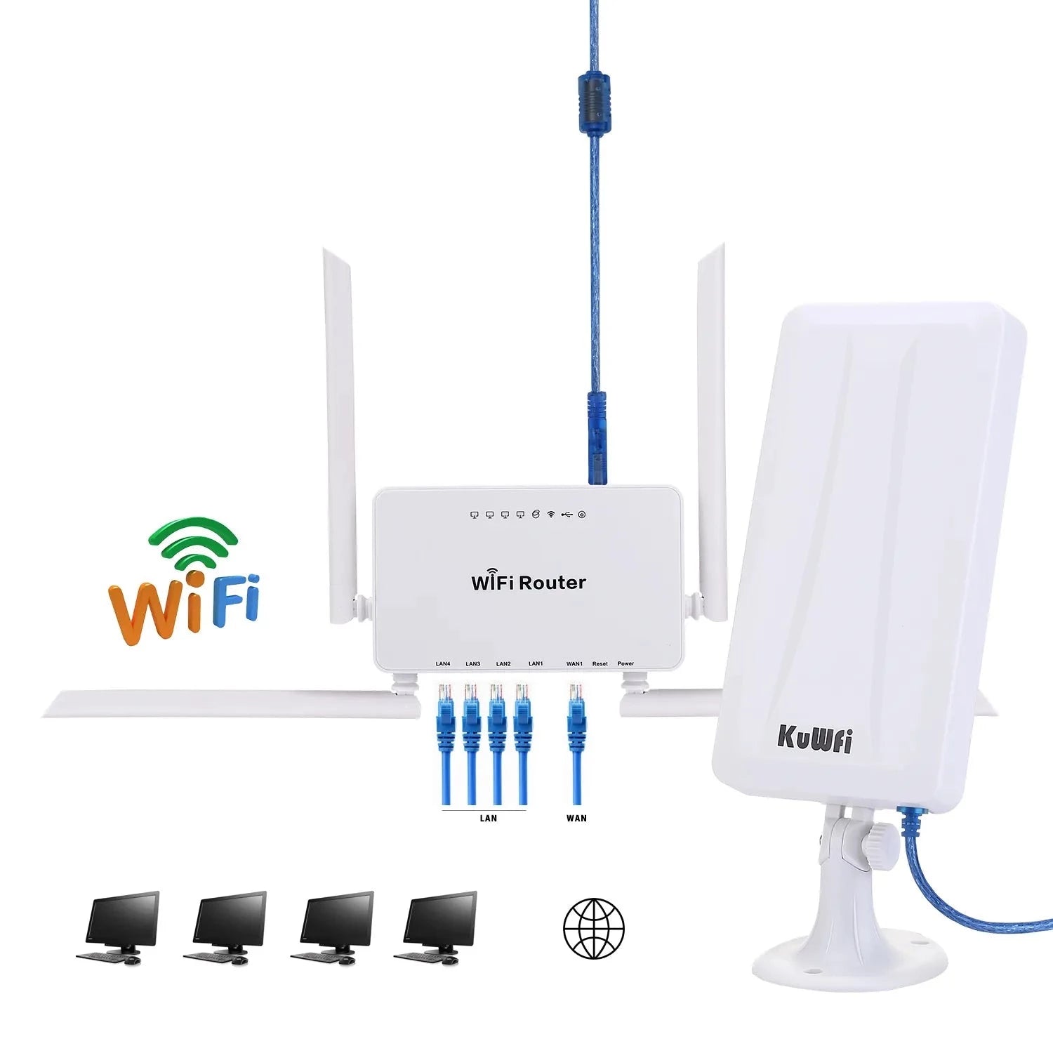 2.4GHz High Power 300Mbps WIFI Wireless External USB Router