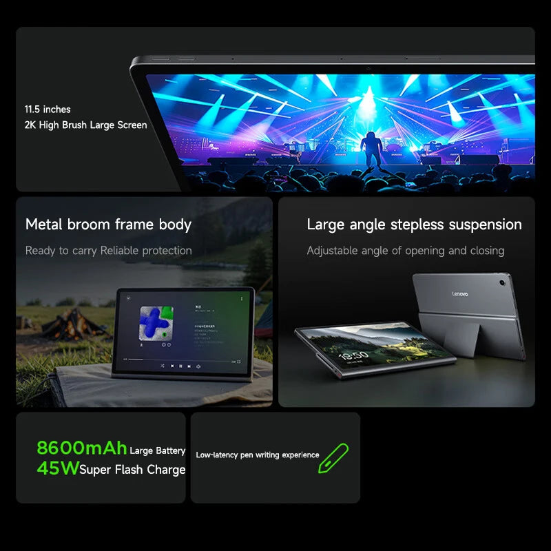 8600mAh Xiaoxin 11.5" Fast Charging Lenovo Super Video Tablet
