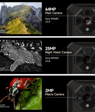 10360mAh 256GB Armor X16 Pro 5G Rugged Android Smartphone