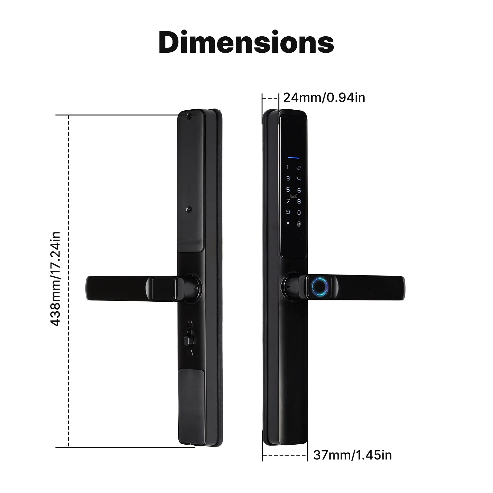 Aluminum Alloy Bluetooth Compatible Electronic Smart Door Lock