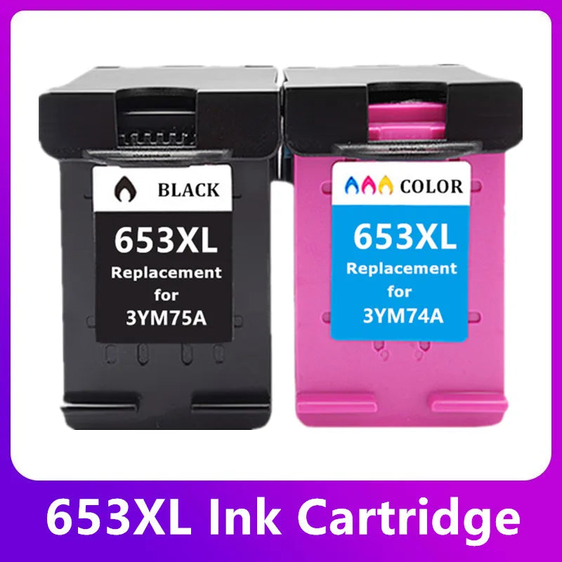 653XL Ink Cartridge Compatible For HP DeskJet 6075 6475 Printer