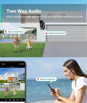 Boavision 8MP WIFI 4G Dual Lens Night Vision Security Camera