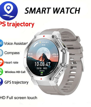 Silica Gel Waterproof Android Round Distance Tracker Smartwatch