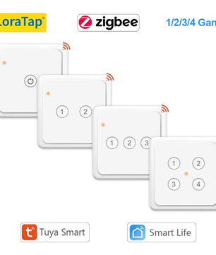 LoraTap Plastic Bluetooth Wireless Scene Switch Push Button