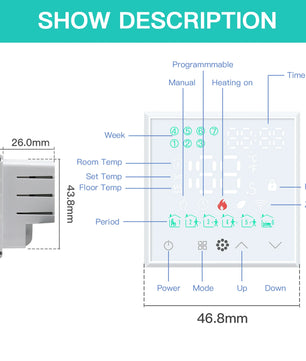 Bseed Alloy Remote Control ZigBee Electric Water Boiler Heater