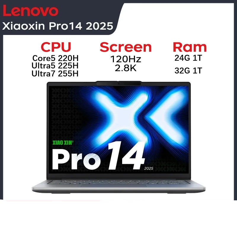 Lenovo 14 Inch 1TB Pro 14 AI Core 2.8K 120Hz OLED Laptop