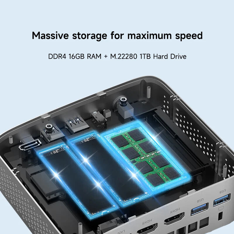 512GB M.2 Intel Core 13 Eco Erazer D80 Mini Host DDR4