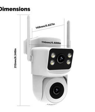 Moes 2.4GHz 8MP Outdoor Waterproof Auto Track Two Way Camera
