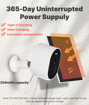 Moes 5200mAh WiFi 4MP HD Waterproof Smart Security Camera