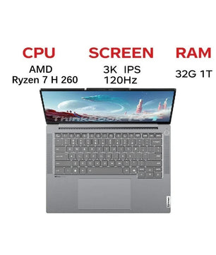 Lenovo AMD Ryzen 7 H 260 32GB RAM 2TB SSD 14.5 Inch Laptop