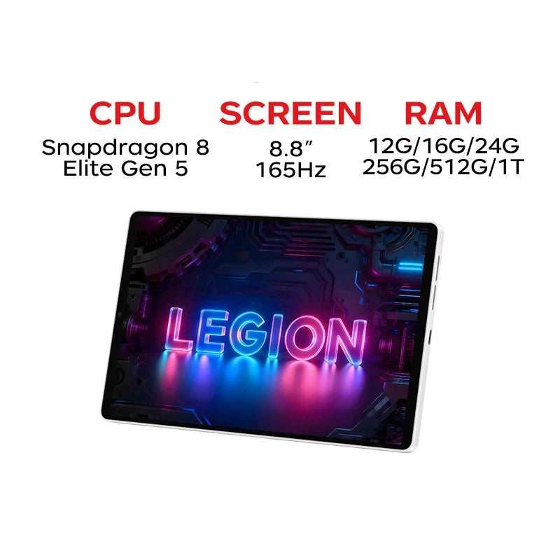 Lenovo Legion Y700 5th Gen 24GB RAM 512GB SSD 8.8 Inch Tablet