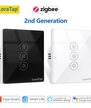 LoraTap 240V Plastic Curtains Roller Shutters Blinds Switch