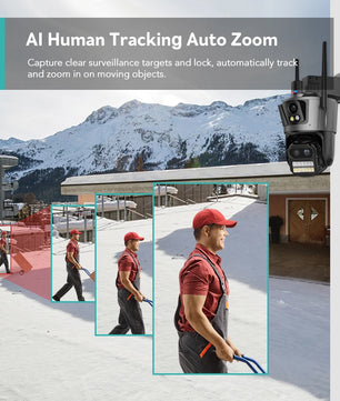 Boavision 6MP WIFI 4 Screen Auto Tracking Security Dome Camera