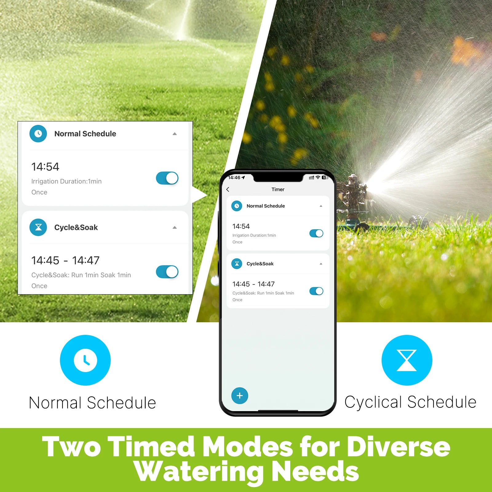 MOES WiFi Smart Water Timer 1 Outlet with Alexa Google Home